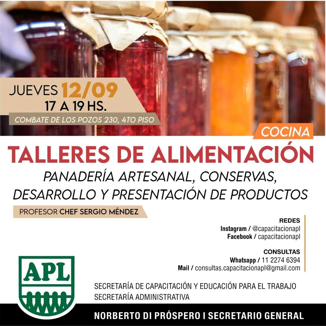 TALLERES DE ALIMENTACIÓN