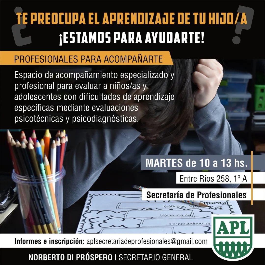 ¿TE PREOCUPA EL APRENDIZAJE DE TU HIJO/A?