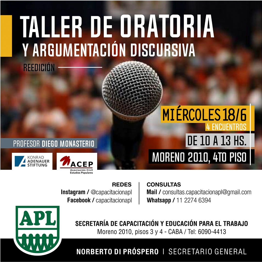 TALLER DE ORATORIA