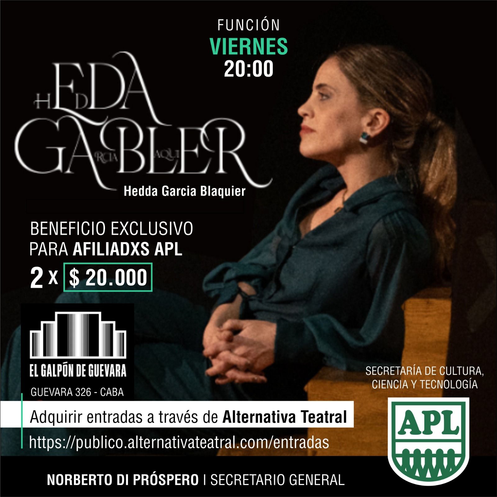 ¡TEATRO PARA AFILIADOS DE APL!